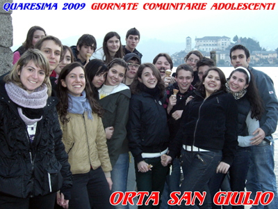 Sullo sfondo l'isola con il monastero