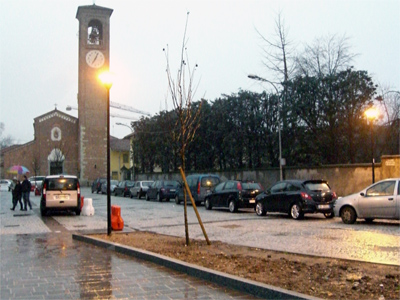 Il nuovo "parcheggio" pedonale